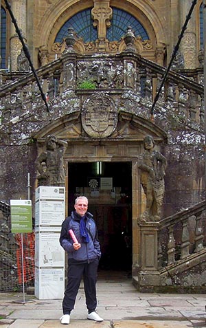 Jakobspilger Ingo Stauch in santiago de Compostela