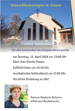 Einladung singen in Treuen